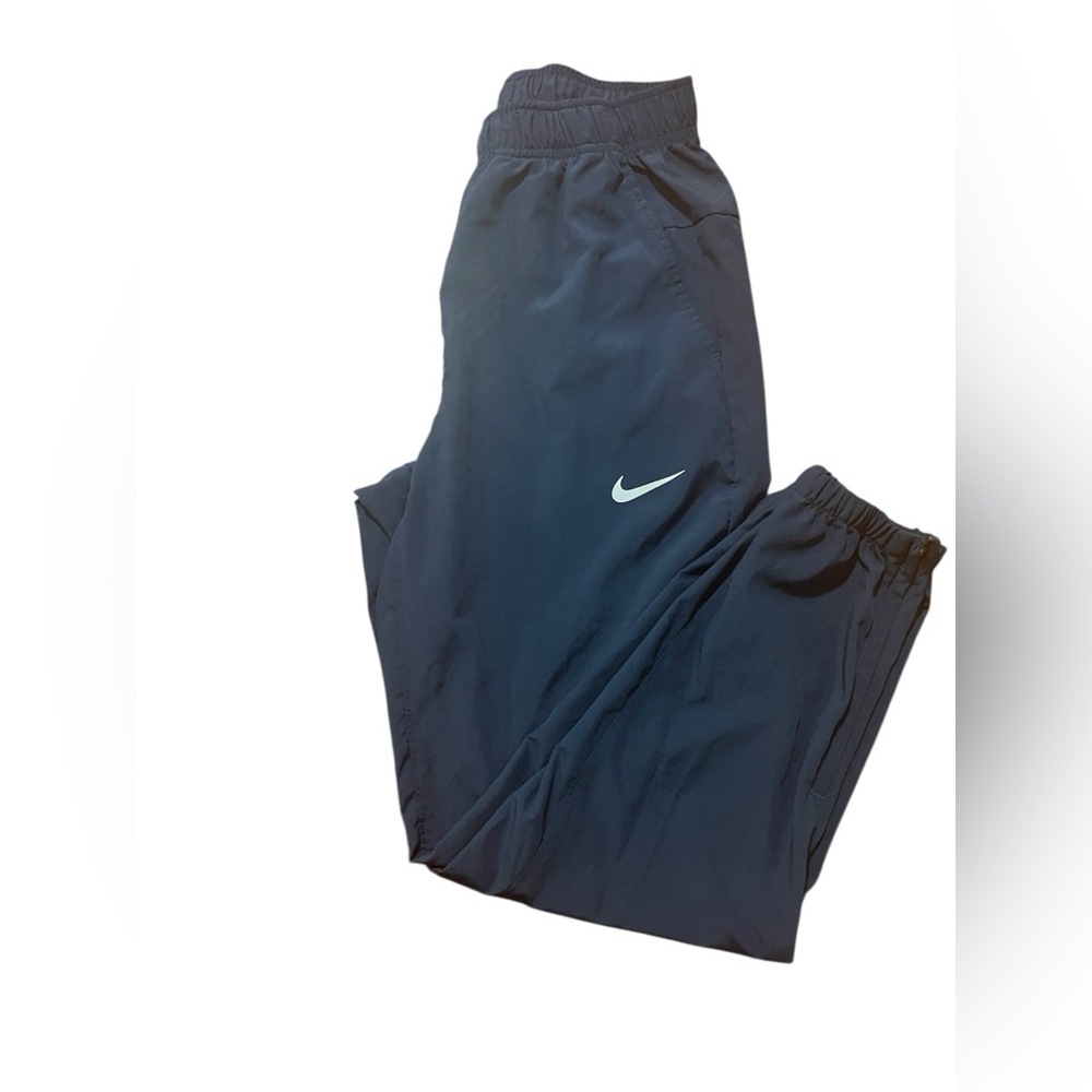 Nike Dri-FIT Joggers Womens Small Navy Blue Track Pants Swoosh Athletic